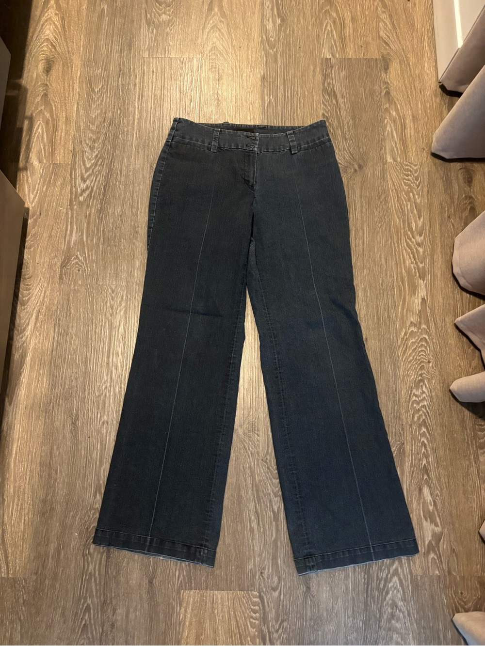 Focus 2000 Women's Dark Blue Wide-Leg Jeans